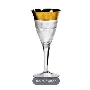 (2) Moser Splendid Crystal Goblets